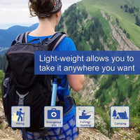 Outdoor Survival Straw Water Filter Bottle - Portable Emergency Purifier-3