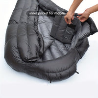 Winter Down Sleeping Bag Zipper Closure-1