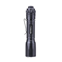 Black flashlight with 'Nektech' branding on a white background