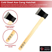 Cold Steel Axe Gang Hatchet with details on materials and brand