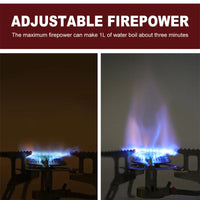 Portable Camping Gas Stove Silver-4