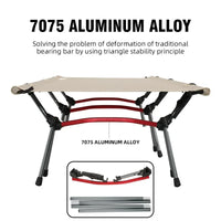 Portable Folding Camping Cot Outdoor Bed Khaki-2