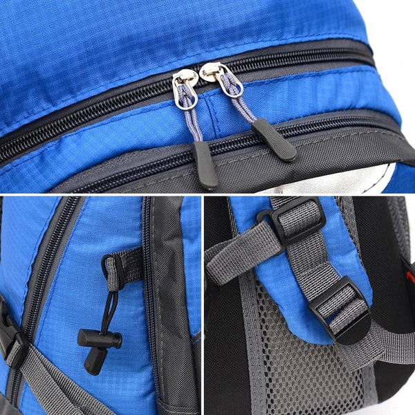 Hiking Backpack Nylon Bag Blue-2