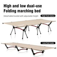Portable Folding Camping Cot Outdoor Bed Khaki-1