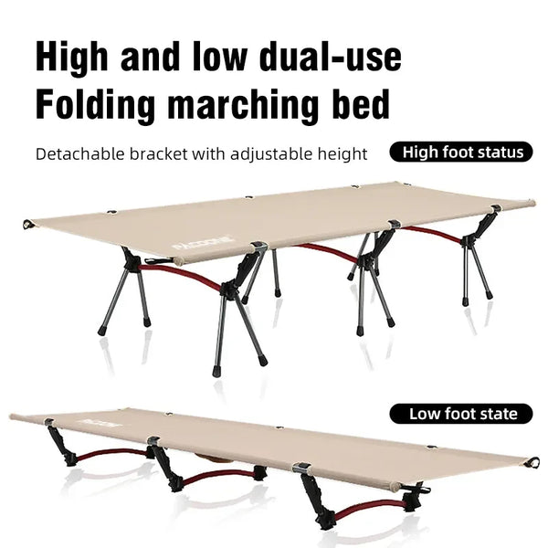 Portable Folding Camping Cot Outdoor Bed Khaki-1
