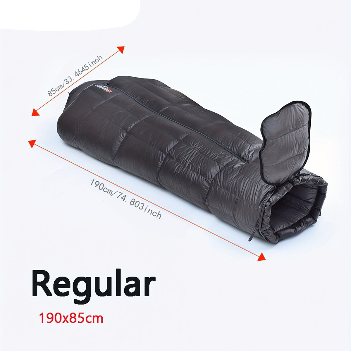 Winter Down Sleeping Bag Zipper Closure-3
