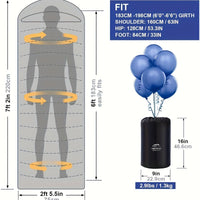 Lightweight 3-Season Adult Sleeping Bag-2