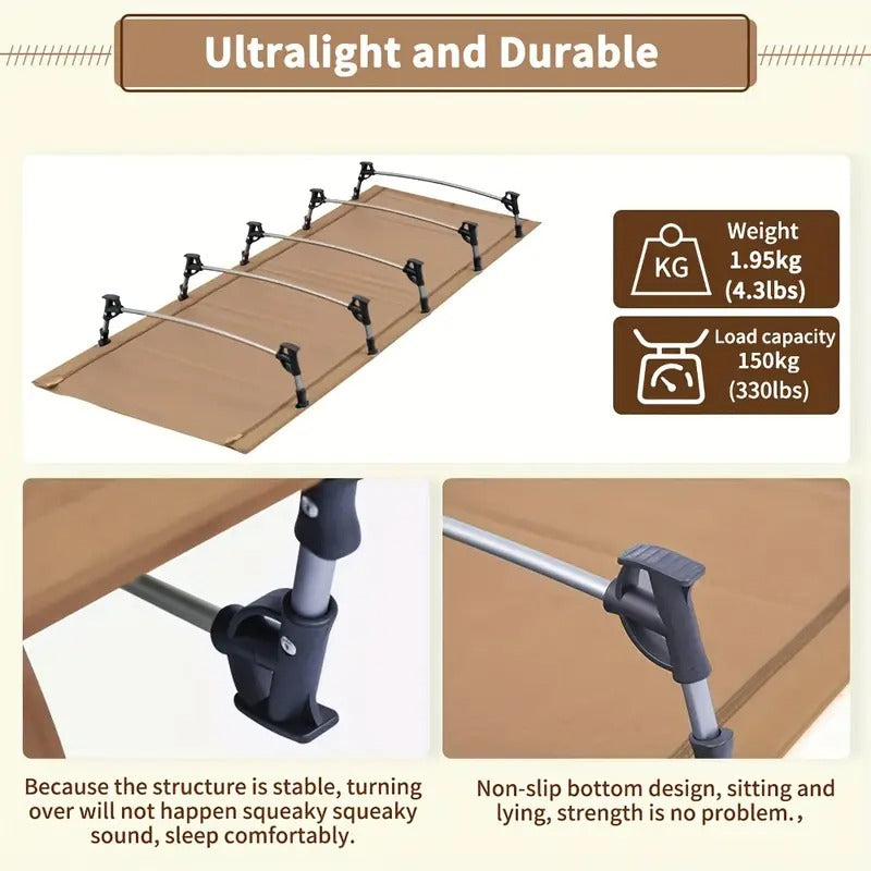 Camping Cot Folding Ultralight Outdoor Bed-4